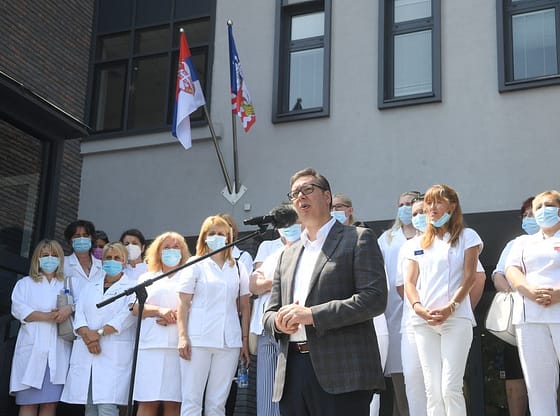 Predsednik Vučić prisustvovao otvaranju Zdravstvene stanice Borča