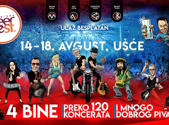 17. Belgrade Beer Fest: Više od 120 koncerata za pet dana